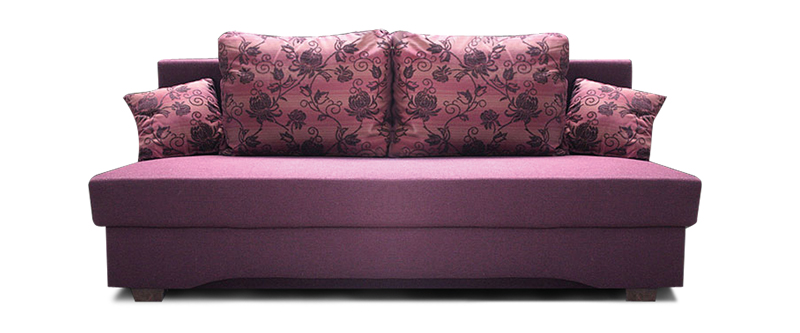 sofa billy z przodu fiolet