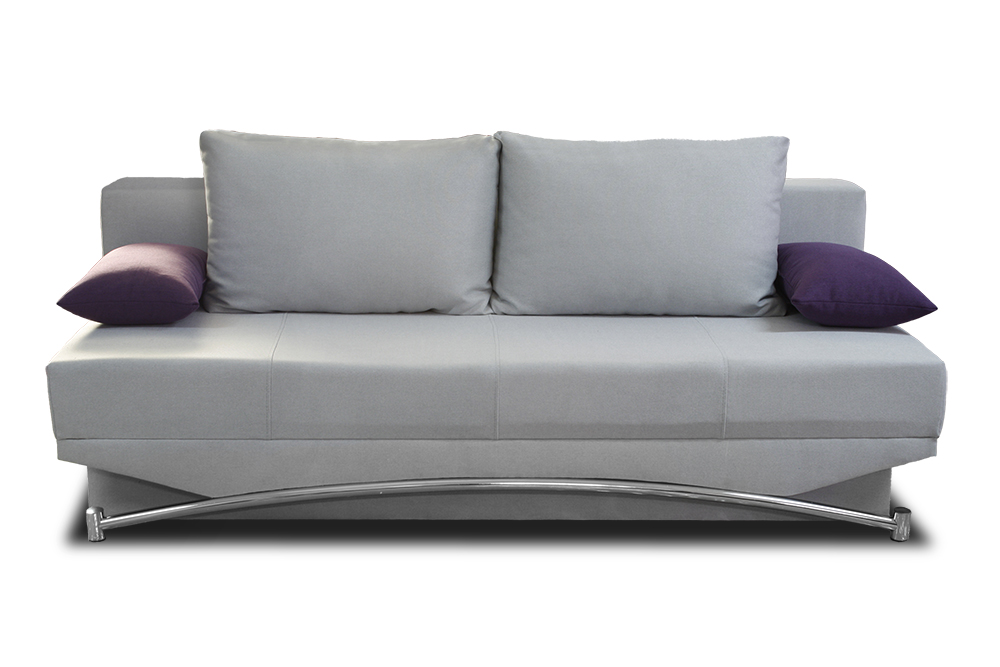 sofa Luiza szara poduszki tapicerowane